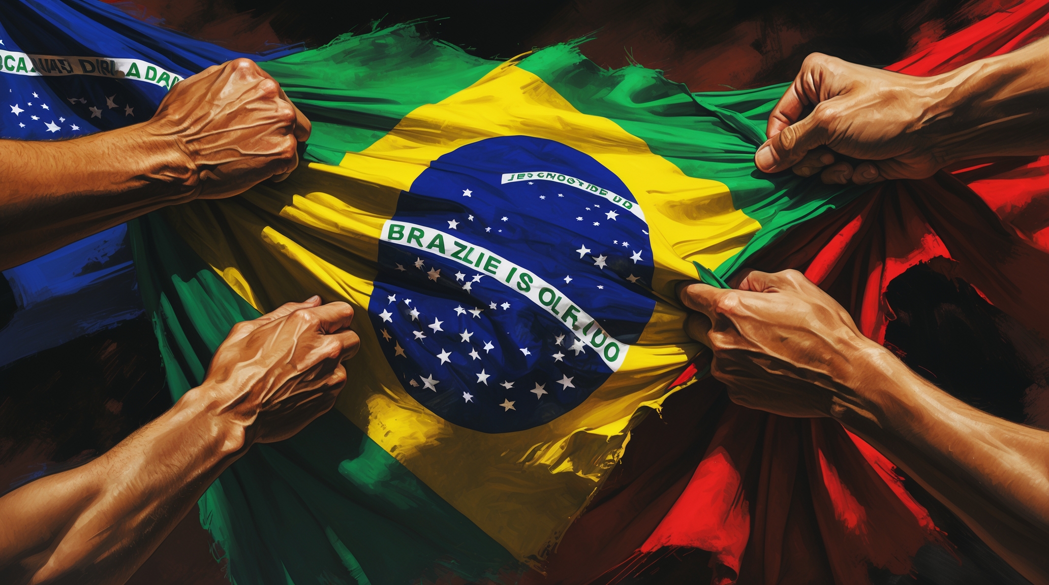 A esquerda e a destruição dos símbolos nacionais