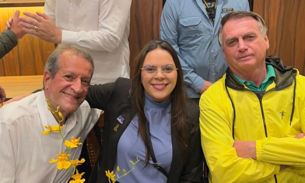 Nina Braga com Jair Bolsonaro
